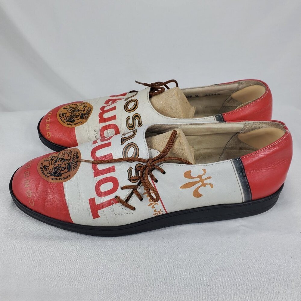Icon Casual Shoes Pop Art Campbell's Tomato Soup Andy Warhol Size M 7.5 W 9.5 - Picture 8 of 13